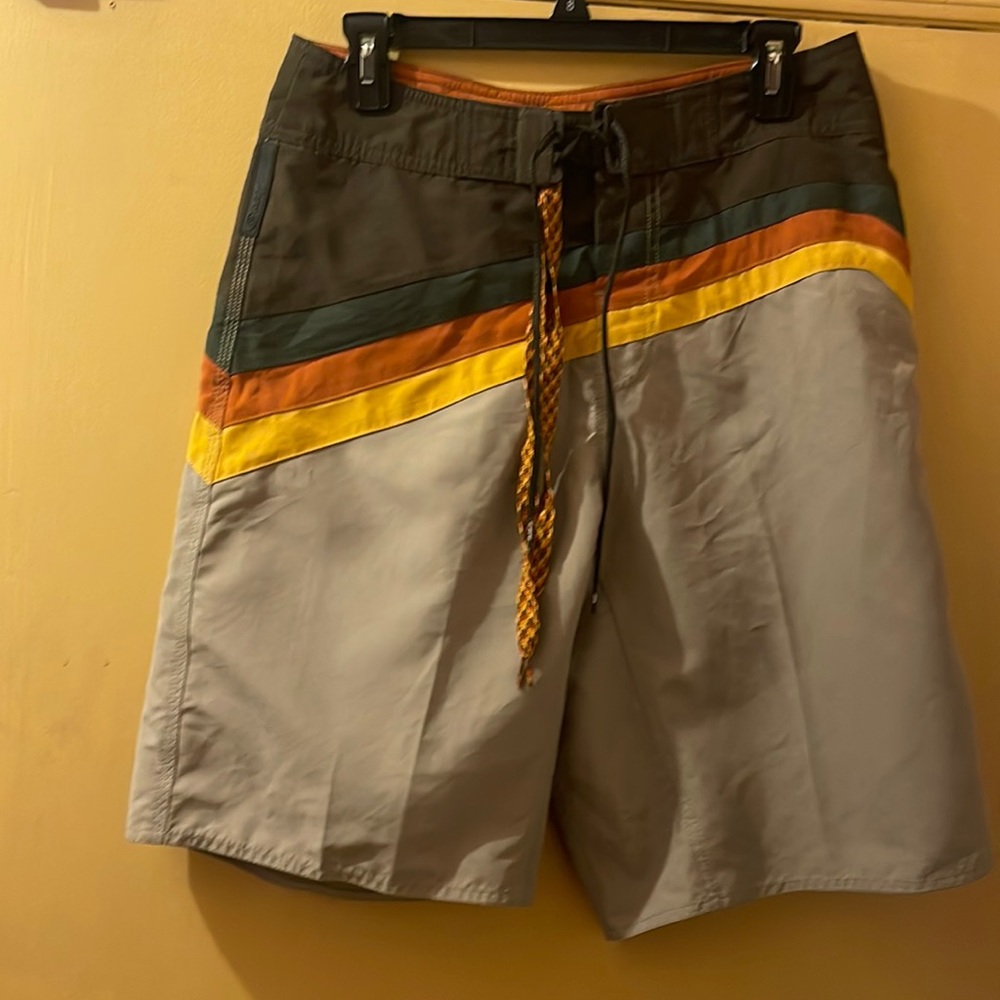 Reef brown tan orange swim board shorts 30